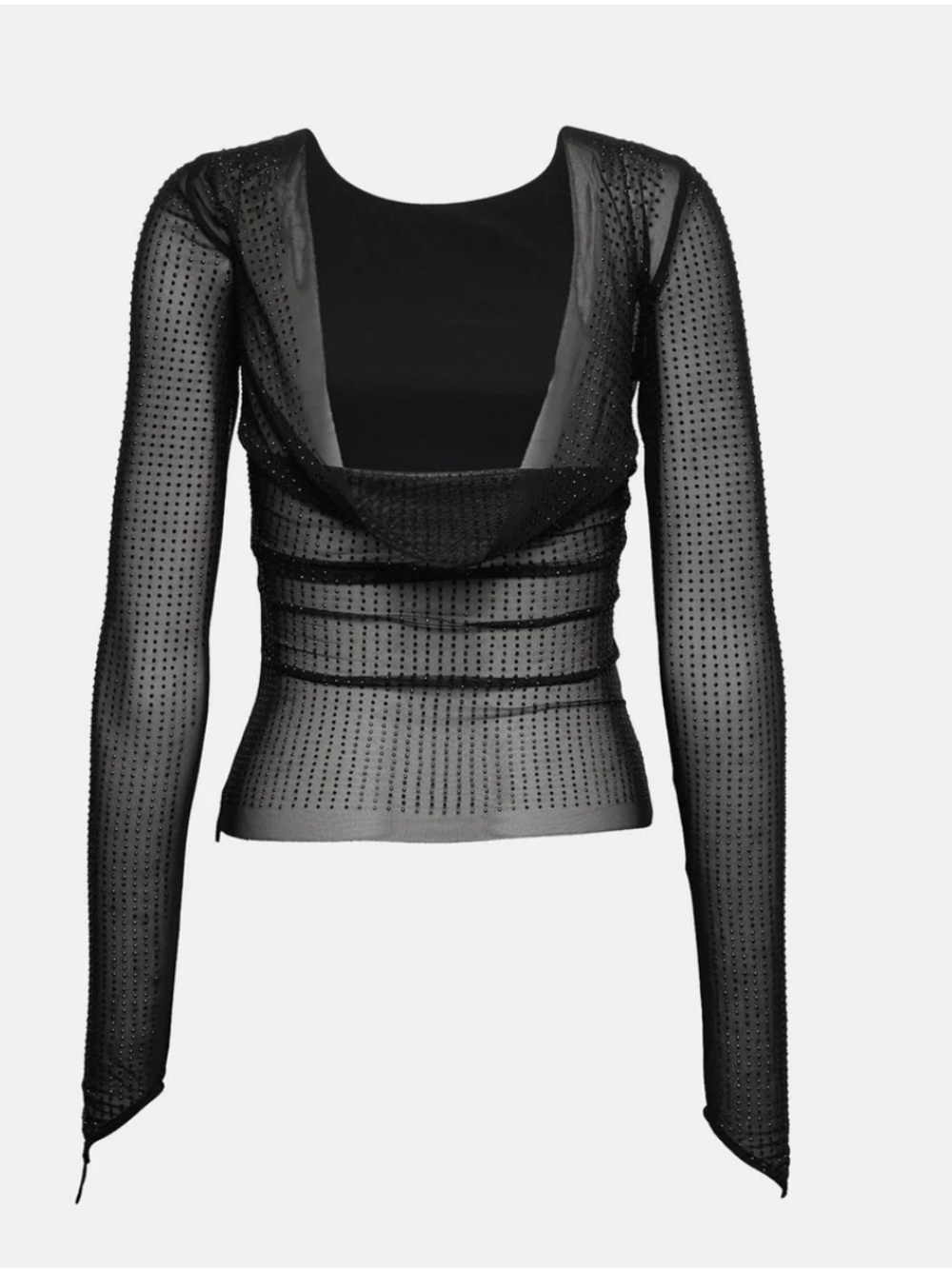 OW MESHA Rhinestone Blouse - Picture 4 of 12